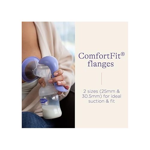 란시노 Lansinoh Manual Breast Pump, Hand Pump for Breastfeeding
