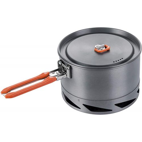  Fire-Maple Feast 1.5L Camping Cookwear Pot FMC-K2 | Easy to Clean Hard Anodized Aluminum and Stainless Steel | Cookware Set and Mess Kit | Camping Essentials & Camping Gear