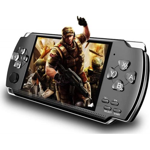  [아마존베스트]LKTINA 8GB 4.3’’ 1000 LCD Screen Handheld Portable Game Console, Media Player with Camera Built in 1200+Real Video Games, for gba/gbc/SFC/fc/SMD Games, Best Gift for Kids and Adult