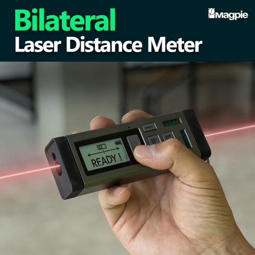 [무료배송]구매줘홈즈 맥파이 양방향 레이저 거리측정기 VH-80 Laser Distance Measurer With Multiple Measurement Units  Multifunctional Measuring Device For Fast, Precise & Professional