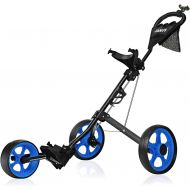 [아마존베스트]JANUS Golf Push Cart, Golf cart for Golf Clubs, Golf Pull cart for Golf Bag, Golf Push carts 3 Wheel Folding, Golf Accessories for Men Women/Kids Practice and Game
