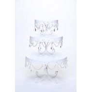 Opulent Treasures Chandelier Loopy Cake Plates Set of 3 | Wedding, Anniversary, Bridal Shower, Baby Shower Dessert Tables