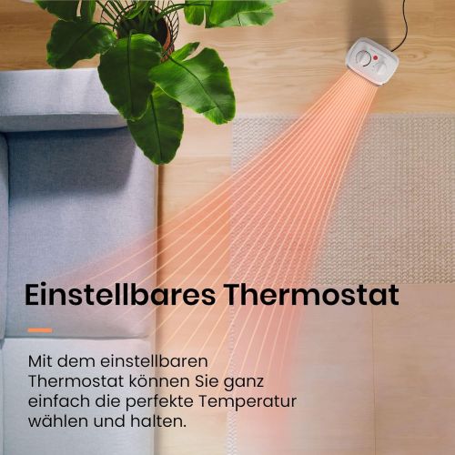 프로 [아마존베스트]Pro Breeze 2000 W Mini Ceramic Fan Heater with Cold Setting, Three Power Levels - for Use in the Office, Living Room, Bedroom or Patio - White