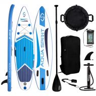 FunWater AQUA SPIRIT All Skill Levels Premium Inflatable Stand Up Paddle Board for Adults & Youth | Beginner & Intermediate iSUP Touring & Racing Model | Adjustable Aluminum Paddle Carry Ba