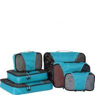 EBags eBags Small/Medium/Large Packing Cubes for Travel - 6pc Sampler Set - (Aquamarine)
