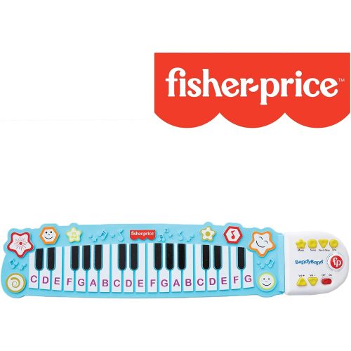  Fisher-Price BendyBand Roll-Up Piano, 32-Key Electric Piano Keyboard for Kids, 5 Children Songs and Follow-Me Mode, Musical Toys for Toddlers Ages 3+