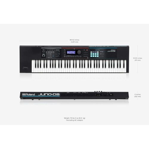 롤랜드 Roland JUNO-DS 76-Key Lightweight Synth-Action Keyboard with Pro Sounds