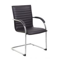 Boss Office Products B9536-BK-2 Vinyl Side Chair (Set of 2) Black