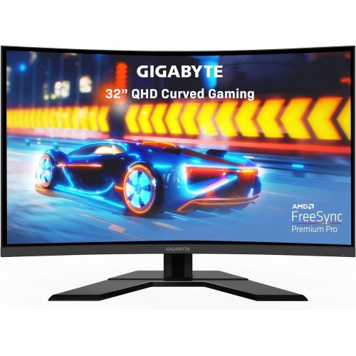 기가바이트 [아마존베스트]GIGABYTE G32QC 32 165Hz 1440P Curved Gaming Monitor, 2560 x 1440 VA 1500R Display, 1ms (MPRT) Response Time, 94% DCI-P3, VESA Display HDR400, FreeSync Premium Pro