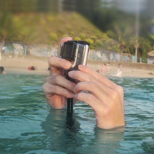  SOONSUN Standard Protective Waterproof Dive Housing Case for GoPro Hero 4, Hero 3+, Hero 3 Black Silver Camera - 40 Meters (131 Feet) Underwater Photography