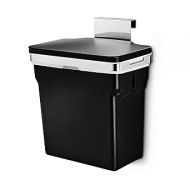 simplehuman 10 Liter / 2.6 Gallon In-Cabinet Trash Can Heavy-Duty Steel Frame, Black