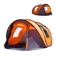 Oileus Pop up Tents Camping 4 to 6 Person Tent Sky-Window(45”x 25”) Instant Camping Tent 14 Reinforced Steel Stakes & Carrying 114”L 78”W 51”H
