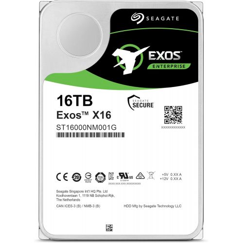  [아마존베스트]Seagate 16TB HDD Exos X16 7200 RPM 512e/4Kn SATA 6Gb/s 256MB Cache 3.5-Inch Enterprise Hard Drive (ST16000NM001G)