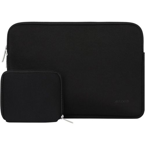  [아마존베스트]MOSISO Laptop Sleeve Compatible with 13-13.3 inch MacBook Pro, MacBook Air, Notebook Computer, Water Repellent Neoprene Bag with Small Case, Black