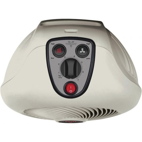 보네이도 Vornado 1500 Watt Whole Room Fan Heater, with VORTEX Technology, and Whisper Quiet Operation, Features a Adjustable Thermostat, with 2 Fan Speeds, and Top Mounted Controls, with An