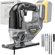 Cordless Jig Saw For DEWALT 20V/18V Battery, Brushless jigsaw tool with Variable Speed, LED Light, 0°-45° Bevel Cuts, 3-Position Orbital Action for Straight/Curve/Circle Cutting (Battery Not Include)