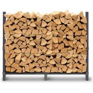 [아마존베스트]Pilgrim Home and Hearth Pro 60 Rack Outdoor Firewood Log Holder with Cover, Durable Black Powder Coat