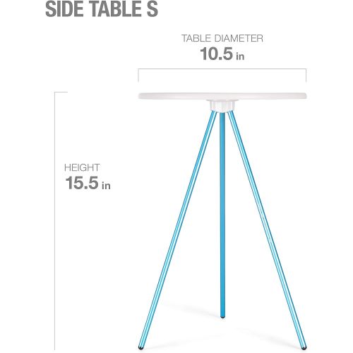  Helinox Packable Side Table for Camping, Backpacking, Picnics, and The Beach, Small - 10.5 Inch, Putty