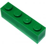 LEGO Parts and Pieces: Green 1x4 Brick x200