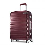 Samsonite Framelock Hardside Checked Luggage with Spinner Wheels, 25 Inch, Cordovan