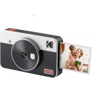 [무료배송] 코닥 미니 샷 2 레트로 카메라 Kodak Mini Shot 2 Retro Portable Wireless Instant Camera & Photo Printer, Compatible with iOS & Android and Bluetooth Devices, Real Photo (2.1x3.4) 4Pass Technology - White