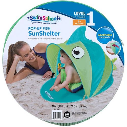  Aqua LEISURE Swim School Pop-Up Fish Baby Sun Shelter