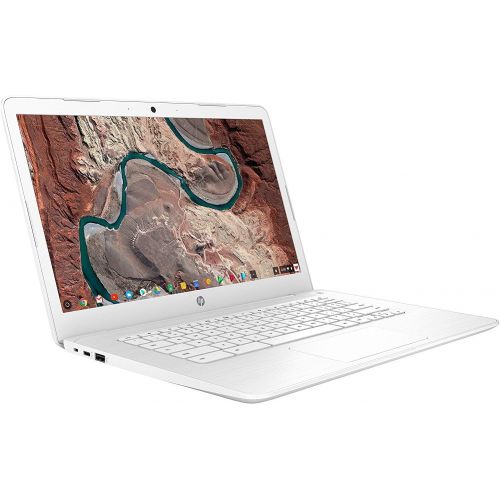 에이치피 HP Chromebook 14-inch (1920x1080) FHD IPS WLED-Backlit Display Laptop PC, Intel Dual Core Celeron N3350 up to 2.4GHz, 4GB LPDDR4 RAM, 32GB eMMC, B&O Play, Webcam, Bluetooth, Chrome