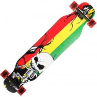 EEGUAI Longboard Skateboard,42 inch 9 Layer Maple Complete Longboard Cruiser for Cruising, Carving, Free-Style and Downhill (Color : B)