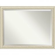 Amanti Art Bathroom Mirror Oversize Large, Country White Wash: Outer Size 45 x 35