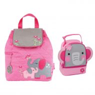 Stephen Joseph Quilted Elephant Backpack and Lunch Pal for Girls