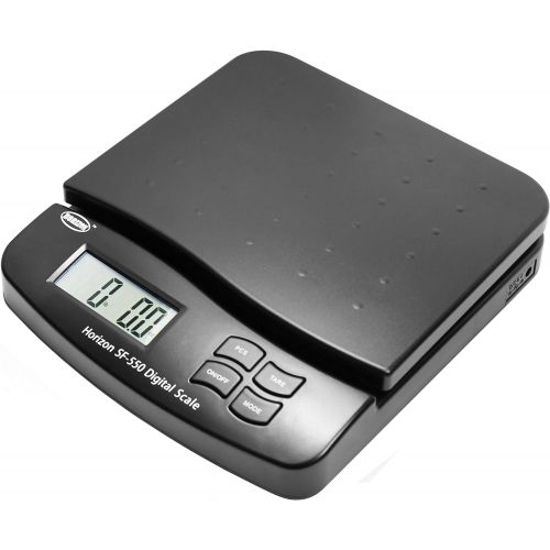  Horizon Digital Scales Horizon SF-550 55 LB x 0.1 OZ Digital Postal Shipping Scale with Counting Function, Auto Read Hold, 1 Gram Accuracy