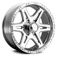 Ultra Wheel 208P Badlands Silver Wheel with Polished Finish (16x8/8x6.5mm, +10 mm offset)