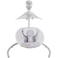 Fisher-Price Starlight Revolve Swing with SmartConnect, Silver/Gold