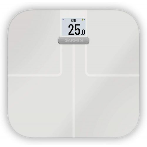 가민 Garmin Index S2, Smart Scale with Wireless Connectivity, Measure Body Fat, Muscle, Bone Mass, Body Water% and More, White