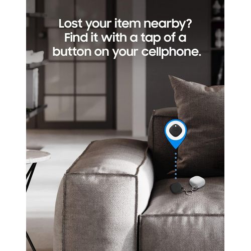 삼성 Samsung Galaxy SmartTag+ Plus, 1 Pack, Bluetooth Smart Home Accessory, Attachment to Locate Lost Items, Pair with Phones Android 11 or Higher, Black