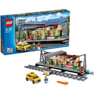LEGO CITY Train Station Building with Taxi and Rail Track Pieces | 60050