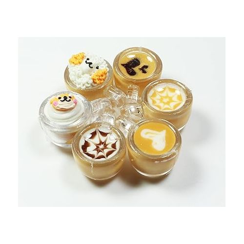  6 Mix Coffee Latte Art Dollhouse Miniature,Tiny Coffee,Drink Beverage Dollhouse Accessories for Collectibles