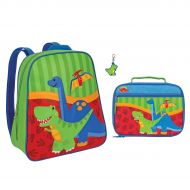 Stephen Joseph Boys Dinosaur Backpack and Lunch Box with T-Rex Zipper Pull
