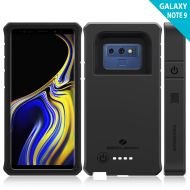ZEROLEMON Galaxy Note 9 Battery Charging Case, ZeroLemon ZeroShock 10000mAh Extended Rechargeable Battery Rugged Case with Full Edge Protection for Samsung Galaxy Note 9 - Black