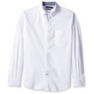 Nautica Mens Classic Fit Stretch Solid Long Sleeve Button Down Shirt