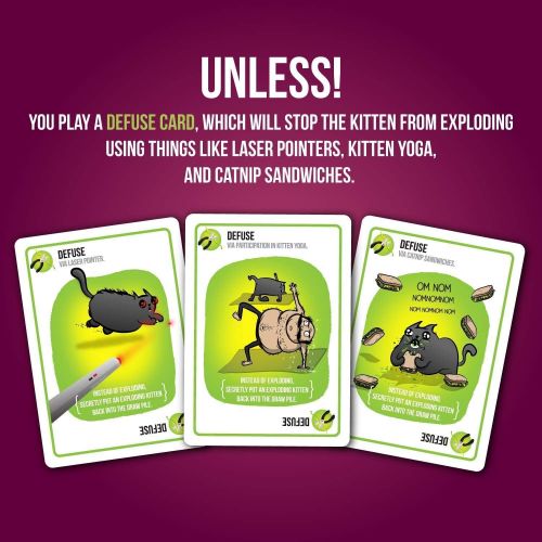  Exploding Kittens LLC Exploding Kittens Card Game - Party Pack for Up to 10 Players - Family-Friendly Party Games - Card Games for Adults, Teens & Kids