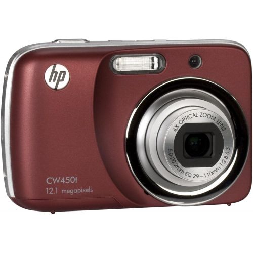 에이치피 HP CW450T 12 MP Digital Camera with 4X Optical Zoom and 2.7-Inch Touchscreen LCD (Merlot)