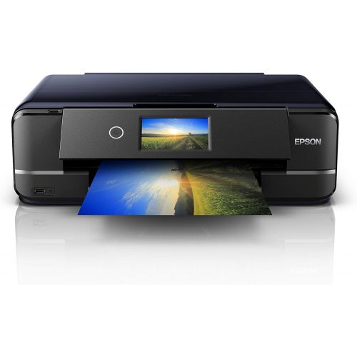 엡손 [아마존베스트]Epson Expression Photo XP-970 3-in-1 Inkjet Multi-Function Printer (Scanner, Copier, WiFi, Ethernet, Duplex, 4.3 Touchscreen, Single Cartridges, 6 Colours, DIN A3) Black