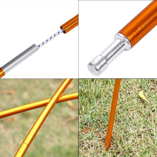  TOPINCN Aluminum Alloy Tent Pole Support Camping Tent and Tarp Pole Replacement Accessory 142inch Adjustable Lightweight Pole for Camping,Backpacking,Awnings,Shelters and Awnings(P