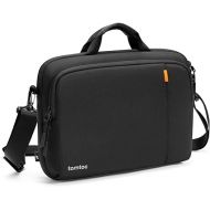 tomtoc 360 Protective Slim Laptop Case with Shoulder Strap for 13-14 Inch MacBook Air/Pro, 13.5-inch Surface Laptop 6/5/4/3, ASUS Zenbook 14 Flip OLED, Acer Swift Go 14, Water-Repellent 14 Laptop Bag