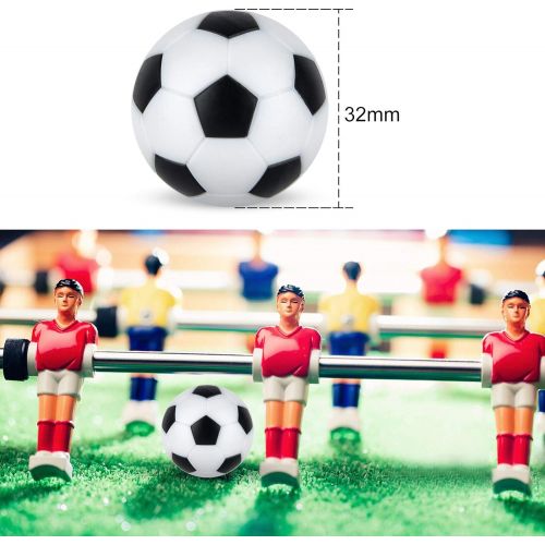  Coopay 12 Pieces 32mm Foosball Balls Table Football Soccer Replacement Balls Multicolor Official Tabletop Game Balls with a Black Drawstring Bag