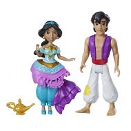 Disney Princess Jasmine & Aladdin, 2 Dolls, Royal Clips Fashion, One-Clip Skirt