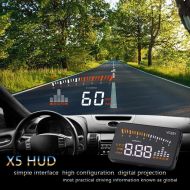 VGEBY Car Truck OBD II HUD Head Up Display Color LED Projector Speed Warning System