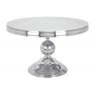 Deco 79 30780 Small Traditional Style Metallic Silver Round Coffee Table, 30” x 19”