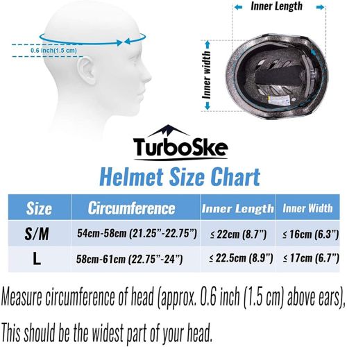  TurboSke Skateboard Helmet, ASTM & CPSC Certified Bike Helmet BMX Helmet Multi-Sport Helmet for Youth Men and Women